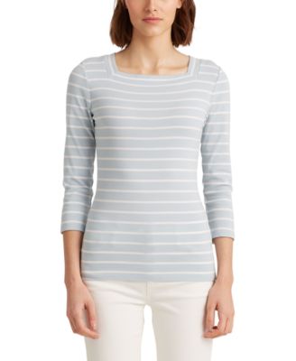macy's ralph lauren petite tops