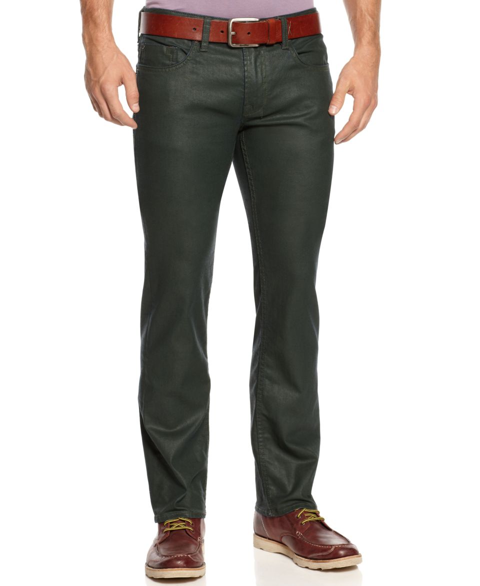 Buffalo David Bitton Jeans, Coated Slim Straight Leg