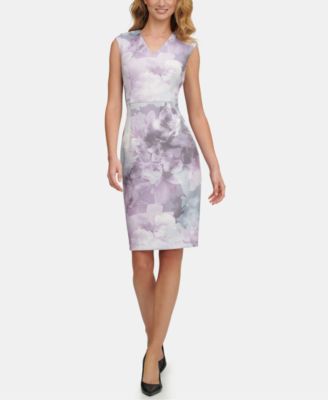 macy's calvin klein floral dresses
