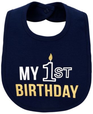 first birthday bib boy