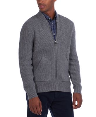 barbour zip through cardigan