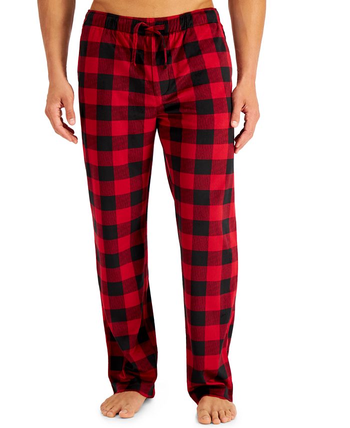 men's buffalo plaid jogger pajamas