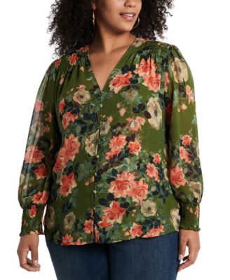 macys plus blouses