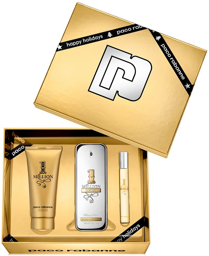 Paco Rabanne Men's 3Pc. 1 Million Lucky Eau de Toilette Gift Set & Reviews All Perfume
