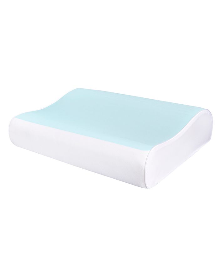 Comfort Revolution Cool Comfort Memory Foam Contour Pillow, Heat