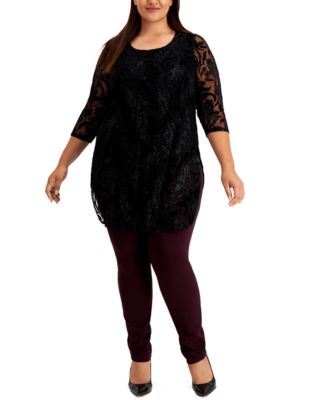 macys alfani tunic tops