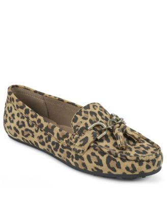 aerosoles leopard print loafers