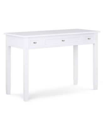 Шейкер Simpli Home Warm Письменный стол из массива дерева белого цвета