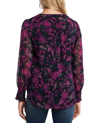 macy's purple blouses