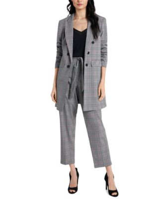 tie waist plaid pants