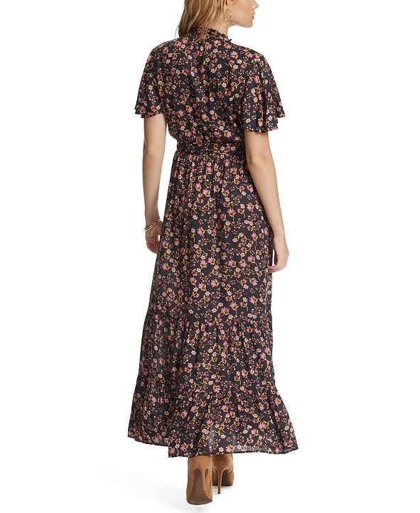 Jessica Simpson Lynne Floral-Print Belted Dress & Reviews - Tops - Women - Macy&#39;s