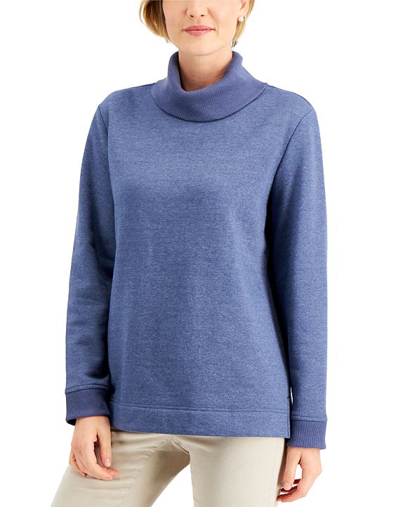 Macys womens cotton turtleneck top
