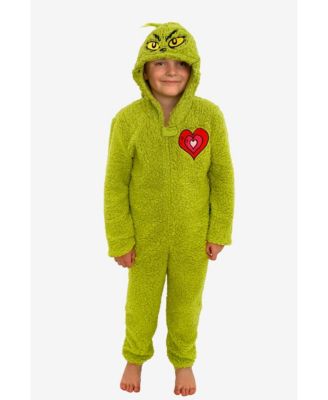 grinch hooded pajamas