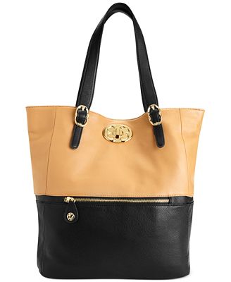 Emma Fox Classic Leather Tote - Handbags & Accessories - Macy's