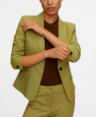 mango structured suit blazer
