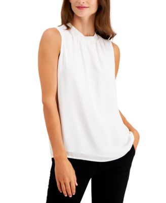 macys petite sleeveless tops