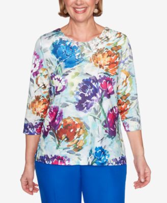 alfred dunner banded bottom tops