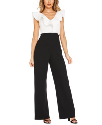 quiz ruffle jumpsuit