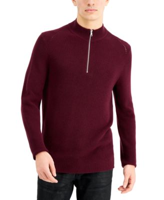 macys mens quarter zip sweaters