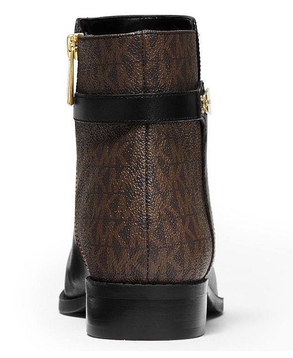 finley flat leather booties