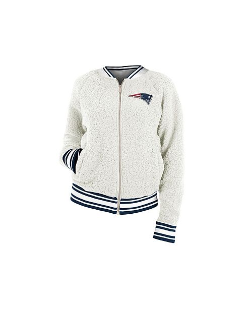 5th Ocean New England Patriots Women S Sherpa Bomber Jacket Reviews Nfl Sports Fan Shop Macy S