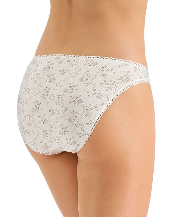 Charter Club Women's Pretty Cotton Bikini Underwear, Created for Macy's