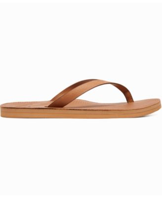 roxy tan flip flops