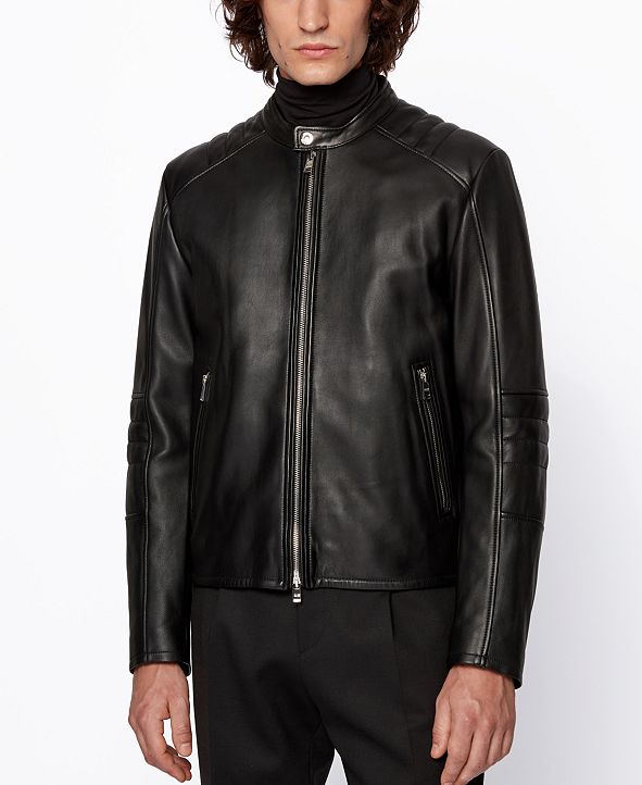 Hugo boss mens leather Clearance