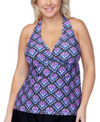 plus size swimwear tops underwire