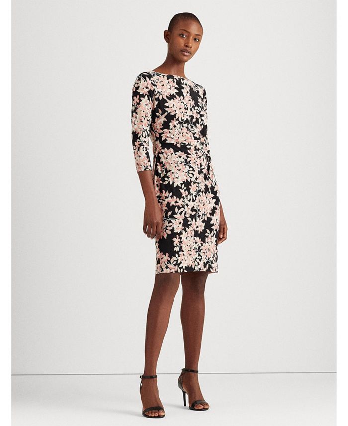 Lauren Ralph Lauren Floral Ruched Jersey Dress Reviews Dresses Women Macy S Ralph lauren floral ruched jersey sheath dress 6p. ralph lauren