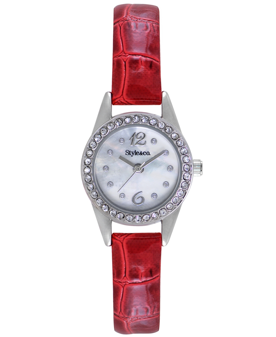 Style&co. Womens Red Strap Watch 22mm SC1413   Watches   Jewelry & Watches