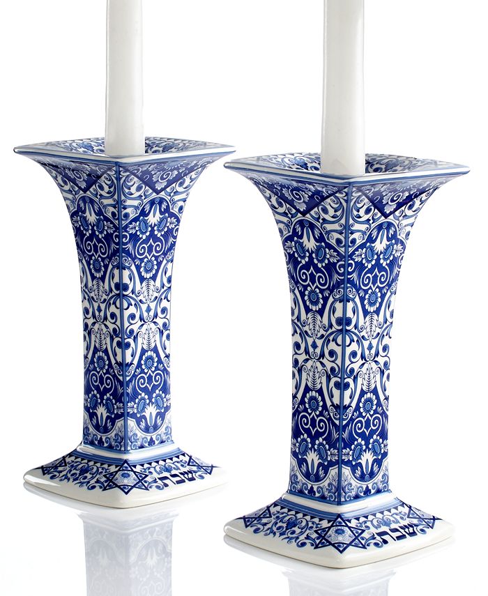 Spode Judaica Sabbath Candlesticks Set Of 2 Reviews Candle Holders Home Decor Macy S