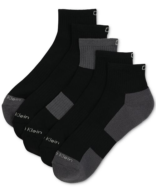 Calvin Klein Men S 5 Pack Quarter Crew Socks Reviews Underwear Socks Men Macy S