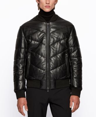 hugo boss leather jackets