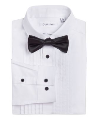 macy's calvin klein tuxedo shirt