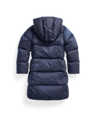 polo ralph lauren long hooded down coat