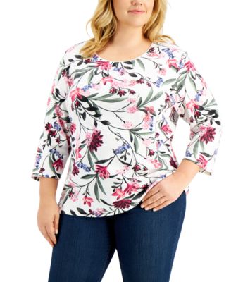 macys plus size tops karen scott