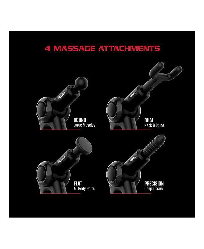 Tzumi FitRx Pro Muscle Massage Gun Handheld Therapeutic Percussion