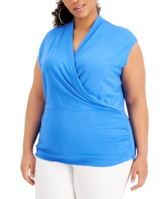 macy's surplice top