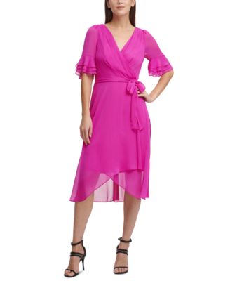 chiffon wrap dresses