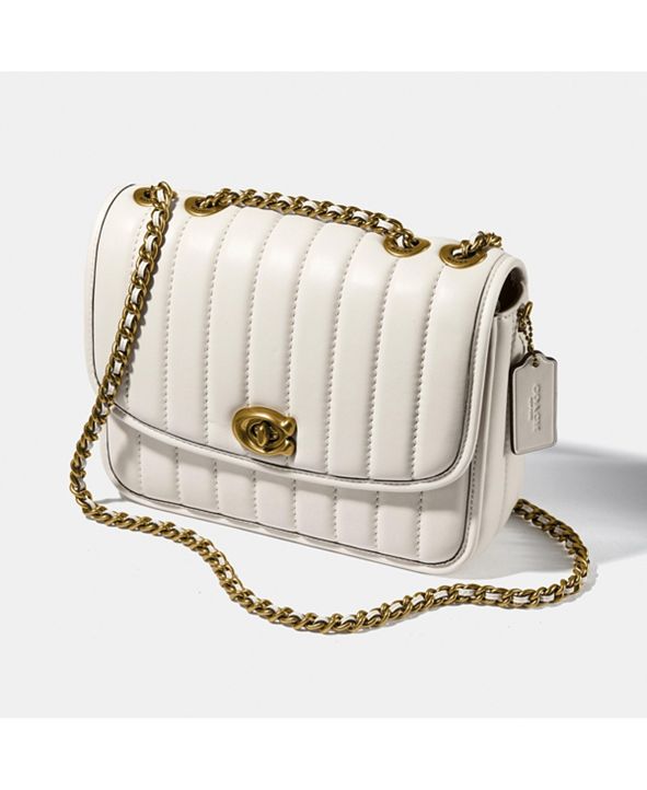 coach quilted backpack