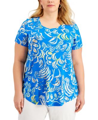 macy's plus size tops jm collection