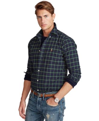 polo ralph lauren plaid oxford shirt