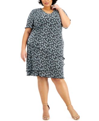 plus size tiered dresses