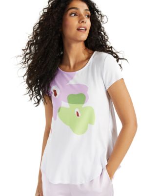 Alfani Printed T-Shirt, Created For Macy's & Reviews - Tops - Women ...