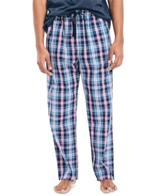blue plaid pajama pants