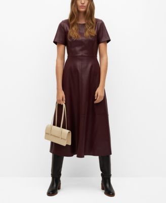leather dress macys