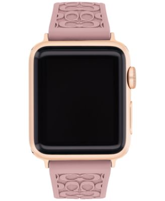 Каучуковый ремешок для часов Apple® COACH Pink из каучука 38/40/41 мм