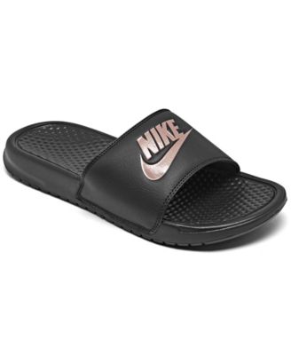 women's nike benassi jdi swoosh slide sandals
