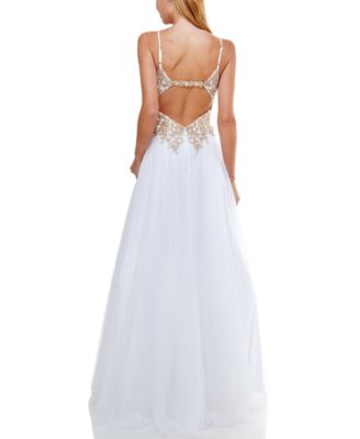 macys white gowns